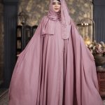 Luxury Nurjahan Abaya Pink Color