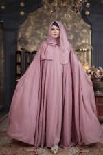 Luxury Nurjahan Abaya Pink Color