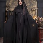 Luxury Nurjahan Abaya Black Color
