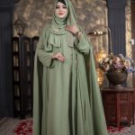 Luxury Nurjahan Abaya Green Color